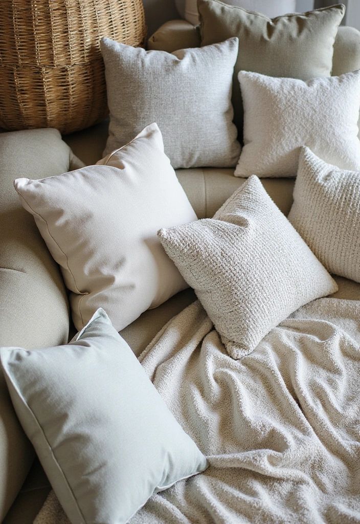 Decorative cushions for living spaces